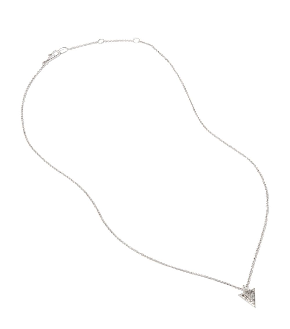 Annoushka Annoushka White Gold And Diamond Flight Arrow Necklace