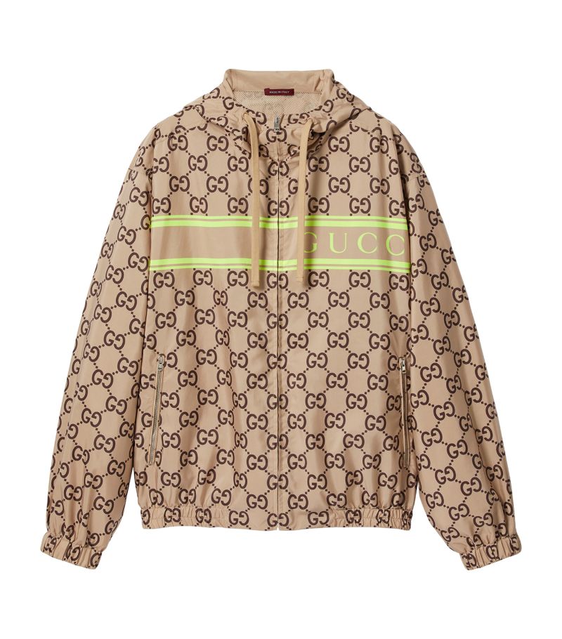 Gucci Gucci Gg Print Hooded Jacket