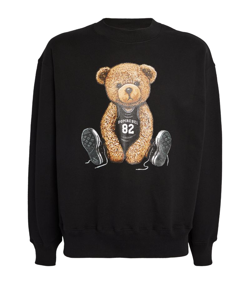 Domrebel Domrebel Cotton Basketball Bear Sweatshirt
