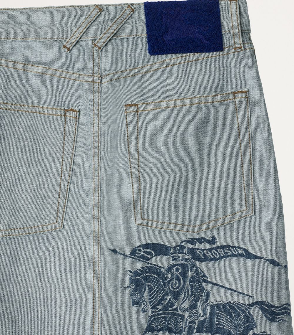 Burberry Burberry Ekd Denim Skirt