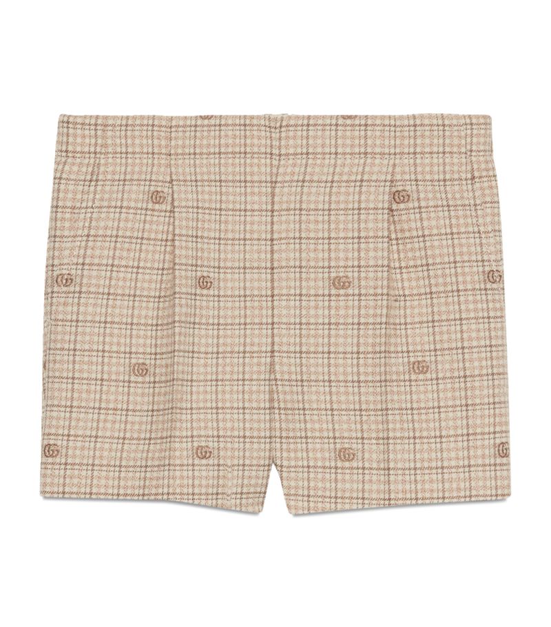 Gucci Gucci Kids Wool Check Shorts (3-36 Months)