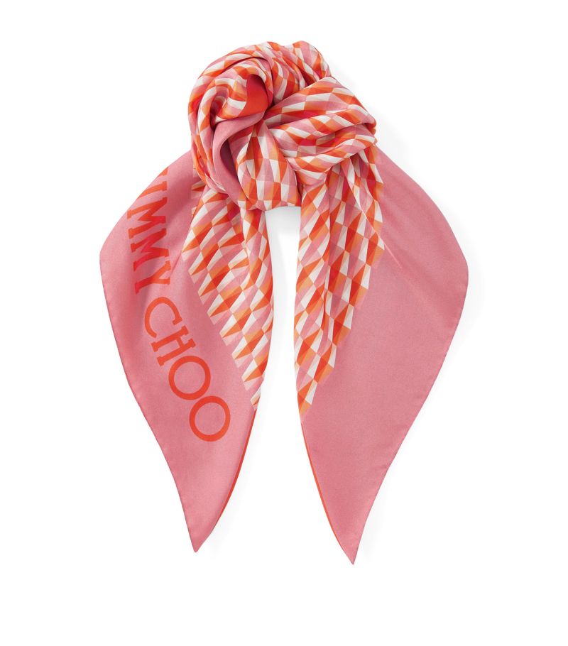 Jimmy Choo Jimmy Choo Silk Printed Reta Scarf