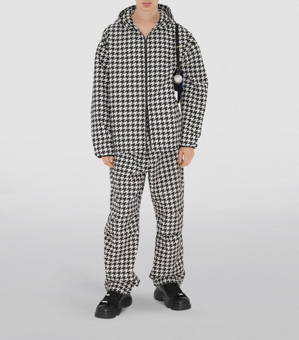 Burberry Burberry Wide-Leg Houndstooth Trousers