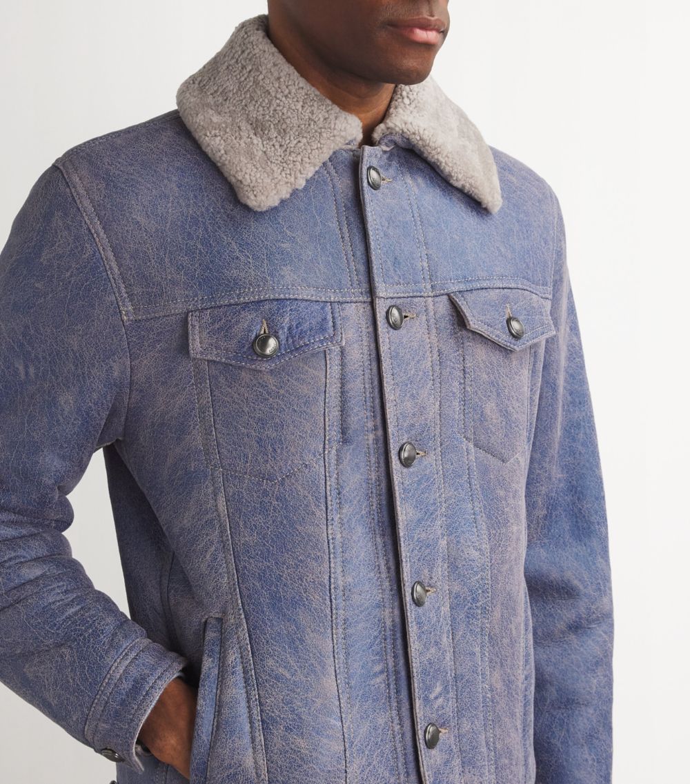 Jacob Cohën Jacob Cohën Shearling Trucker Jacket