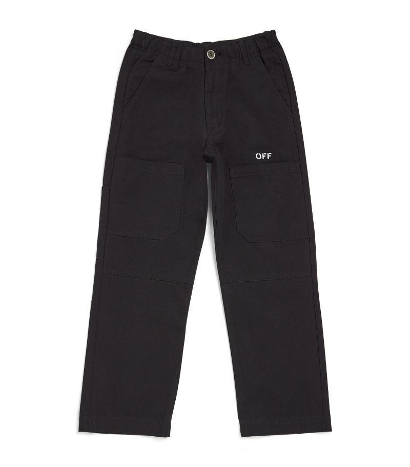 Off-White Kids Off-White Kids Diagonal-Outline Cargo Trousers (4-12 Years)