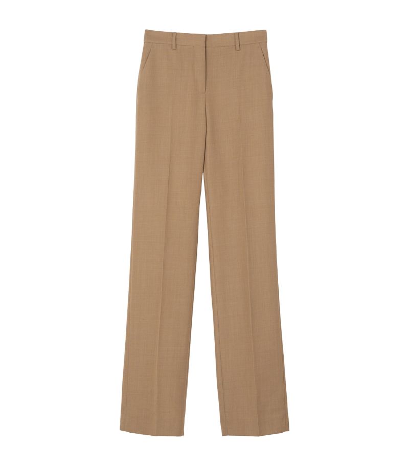 Burberry Burberry Wool Straight-Leg Trousers