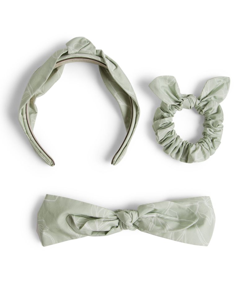 Brunello Cucinelli Kids Brunello Cucinelli Kids Cotton Hair Accessories (Set Of 3)