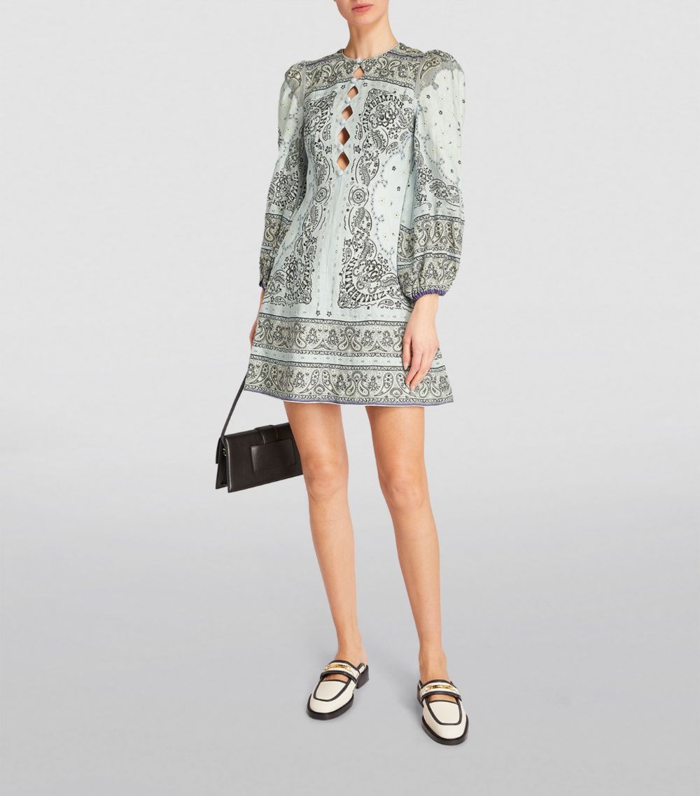 Zimmermann Zimmermann Mini Bandana Print Dress