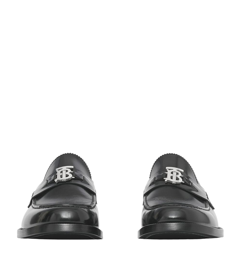 Burberry Burberry Leather Tb Monogram Loafers