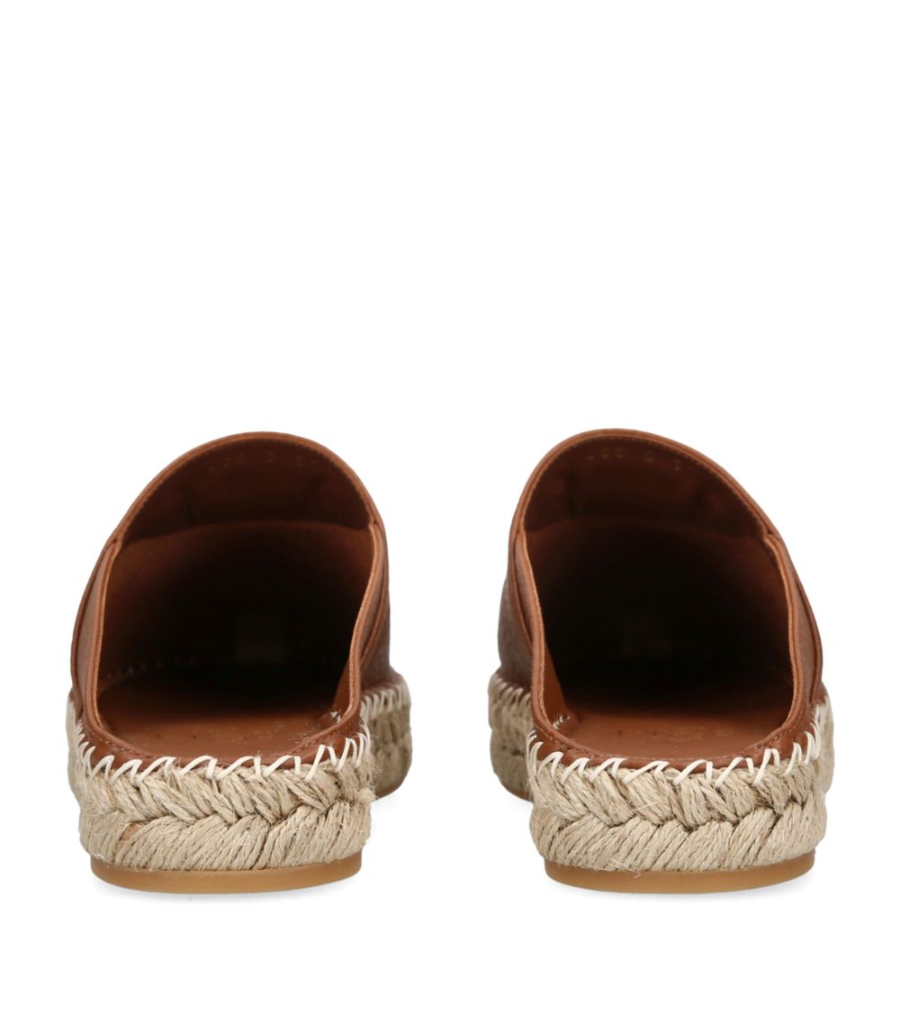 VALENTINO GARAVANI Valentino Garavani Leather Vlogo Moon Espadrilles