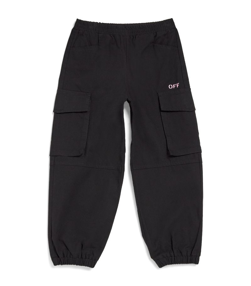 Off-White Kids Off-White Kids Diagonal-Outline Cargo Trousers (4-12 Years)