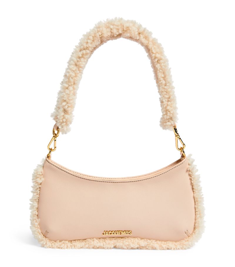 Jacquemus Jacquemus Leather-Shearling Le Bisou Shoulder Bag