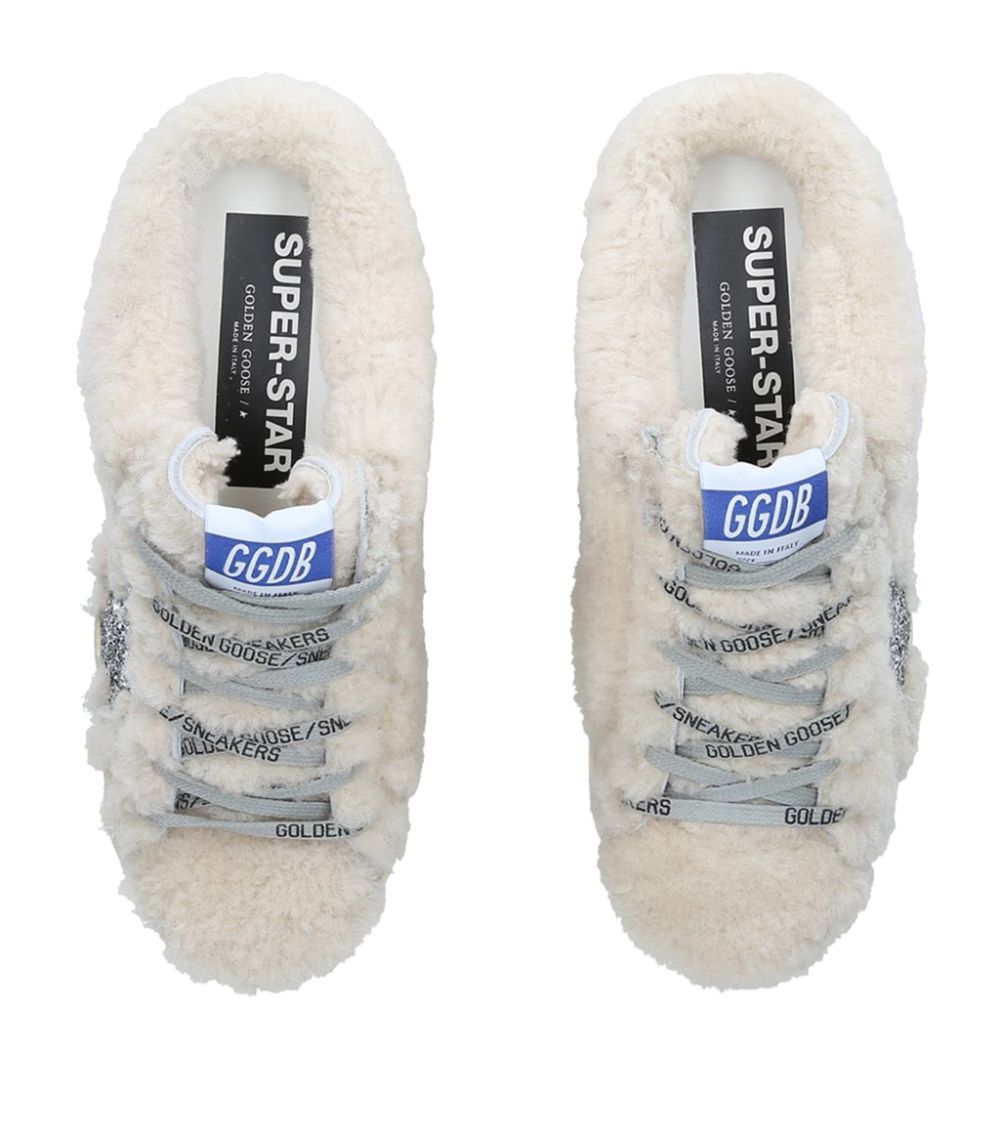 Golden Goose Golden Goose Shearling Superstar Slip-On Sneakers