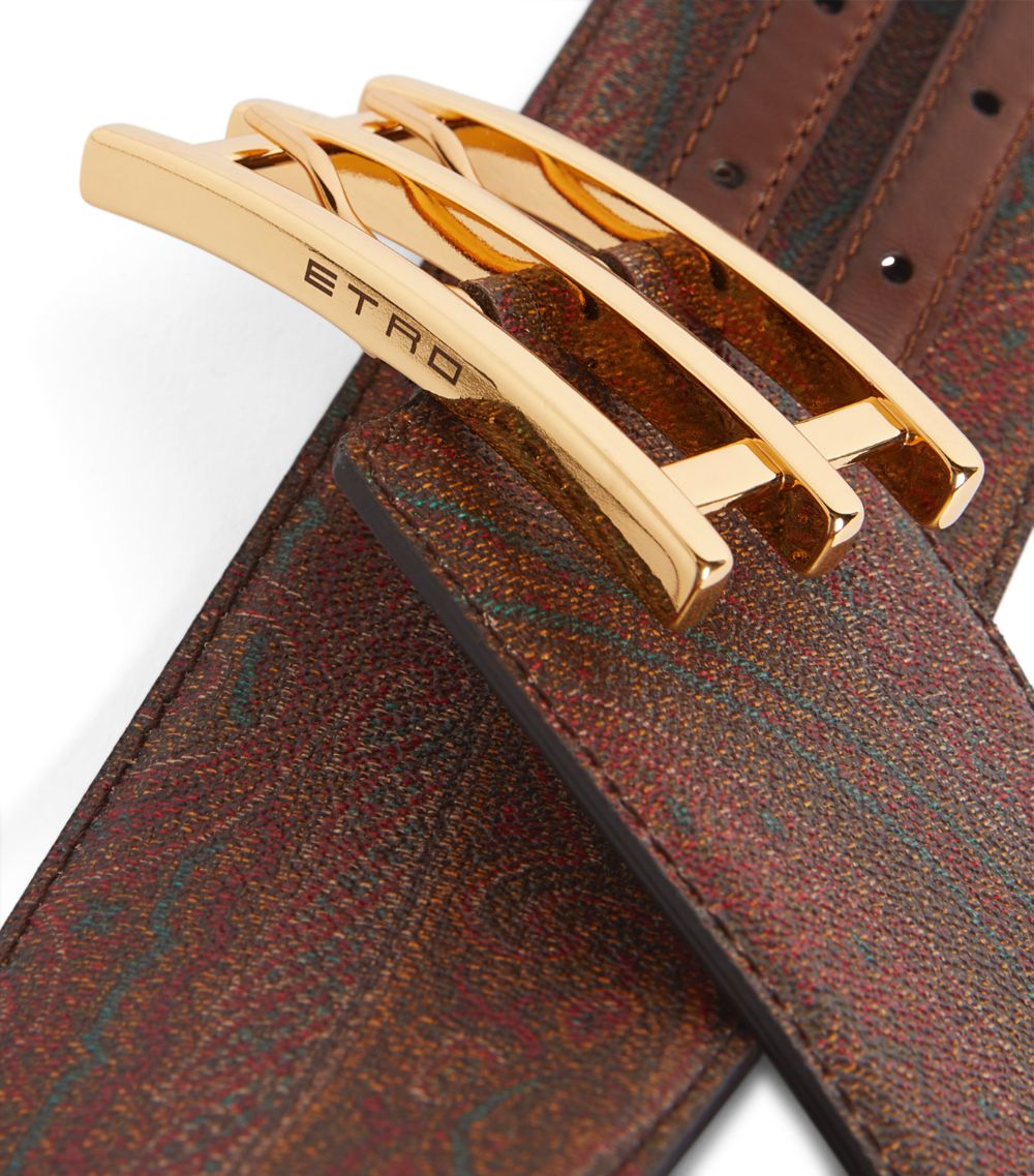 Etro Etro Paisley Print Belt