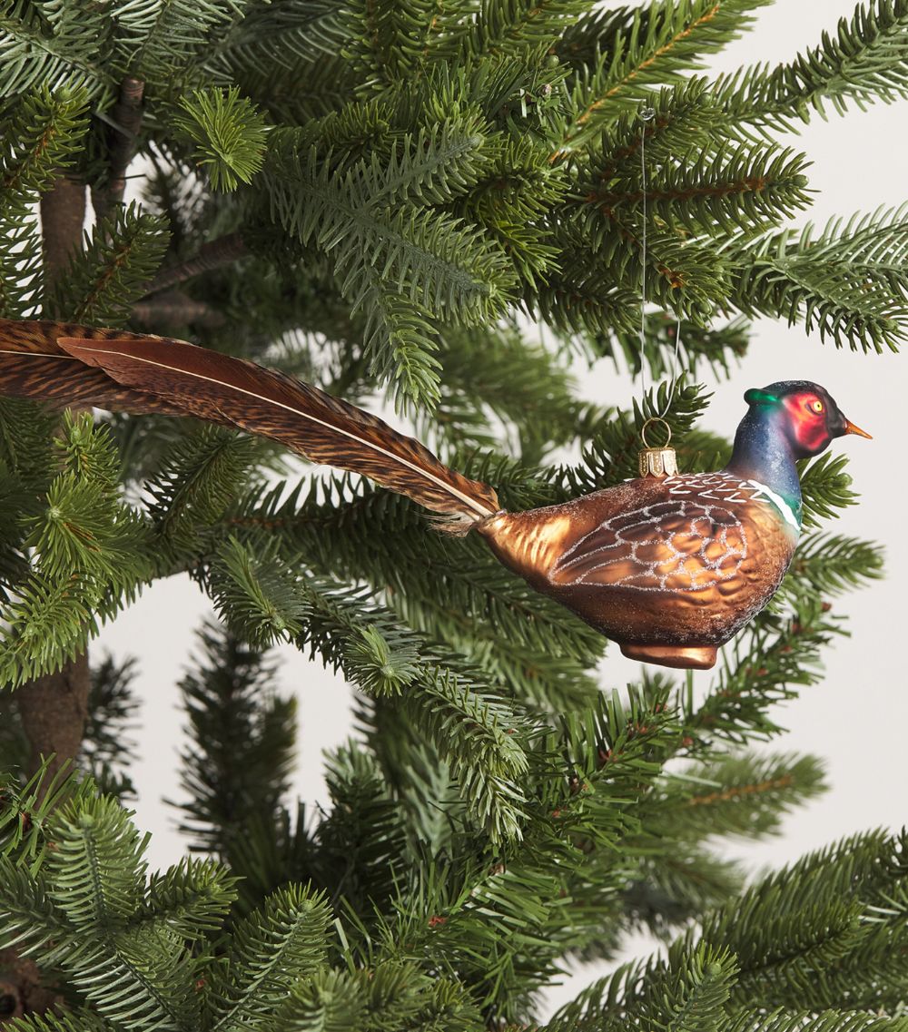  Hanco Glass Pheasant Tree Decoration