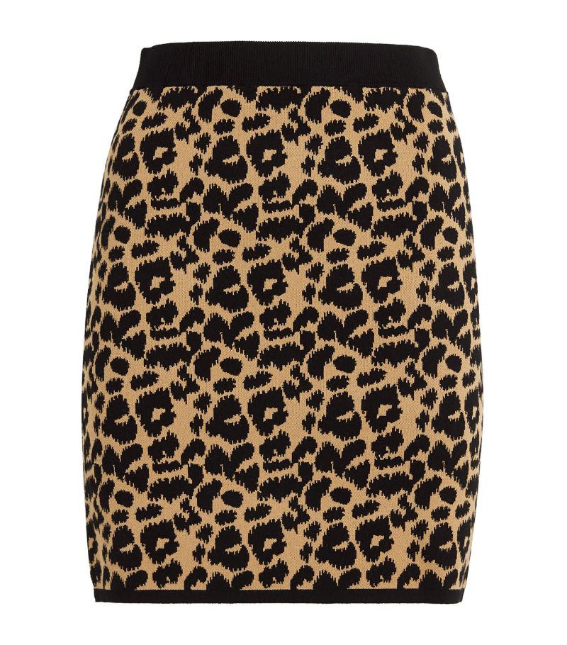 Max Mara Max Mara Jacquard Leopard Domizia Mini Skirt