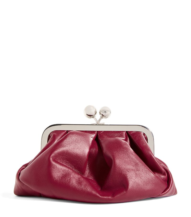 Weekend Max Mara Weekend Max Mara Small Leather Pasticcino Clutch Bag