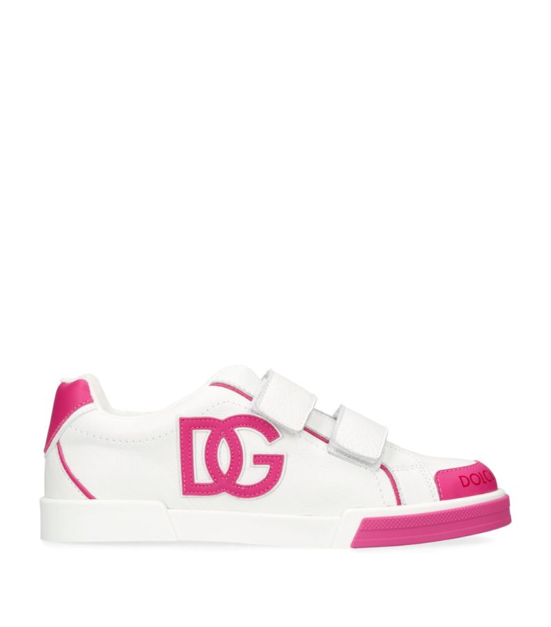 Dolce & Gabbana Dolce & Gabbana Kids Leather Logo Sneakers