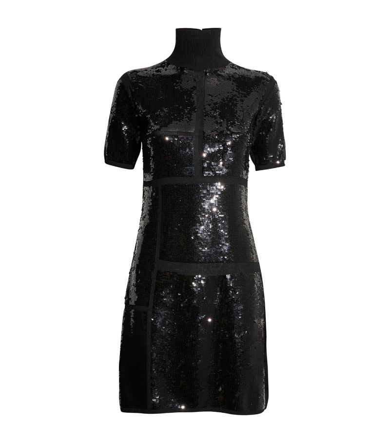 Joseph Joseph Sequin-Embellished Knitted Mini Dress