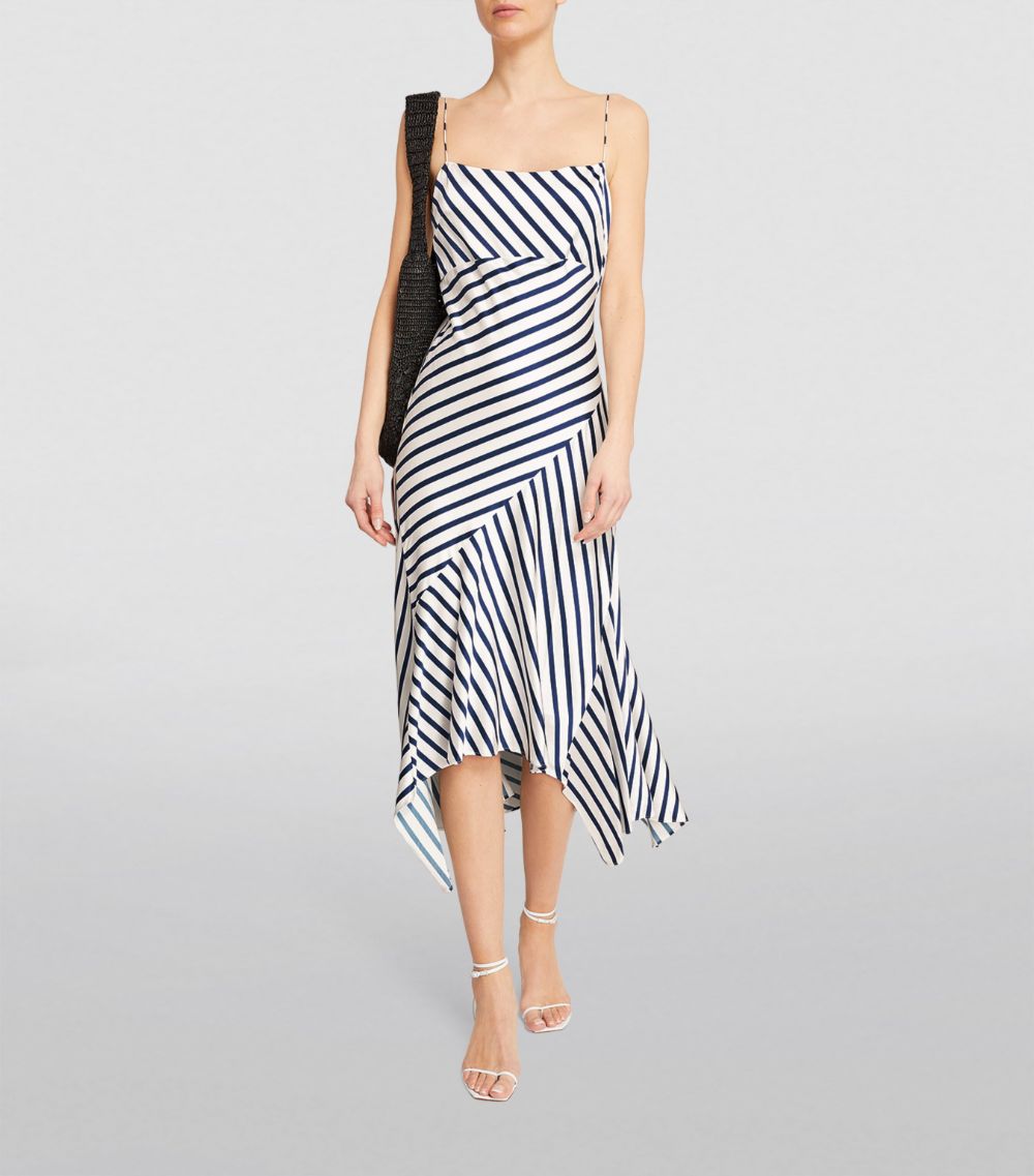 Alice + Olivia Alice + Olivia Asymmetric Rosa Midi Dress