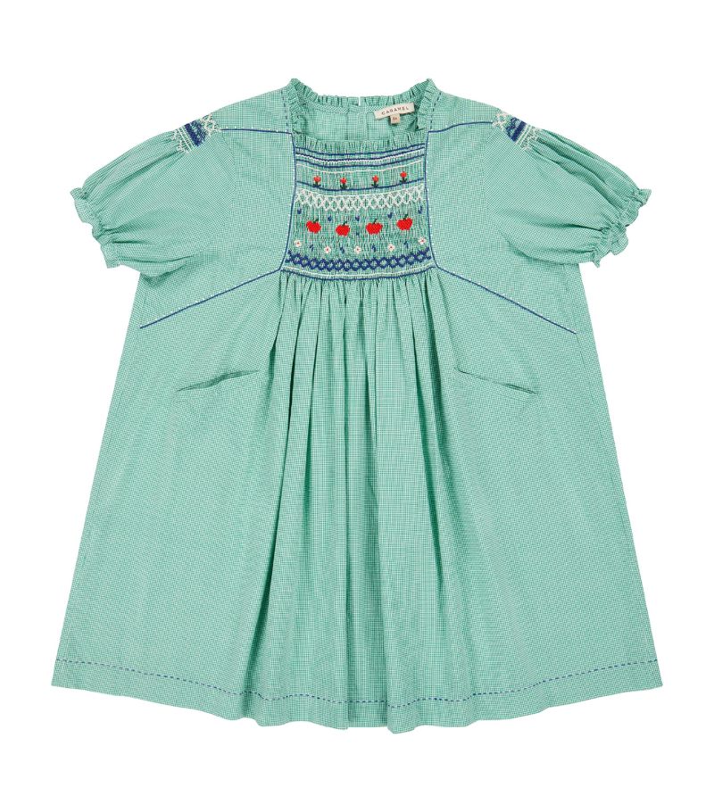 Caramel Caramel Embroidered Moringa Dress (3-12 Years)