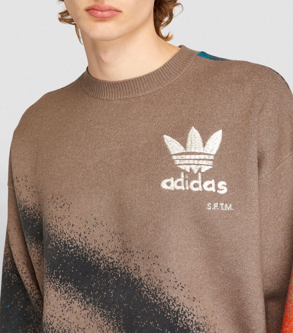 Adidas Adidas X Song For The Mute Spray Print Sweater