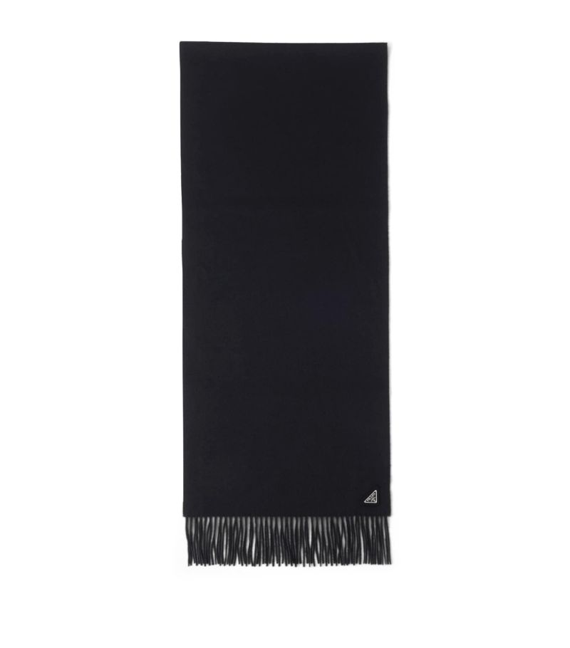 Prada Prada Silk-Cashmere Triangle Scarf