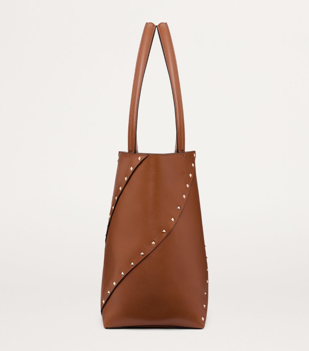 VALENTINO GARAVANI Valentino Garavani Leather Rockstud Wispy Tote Bag