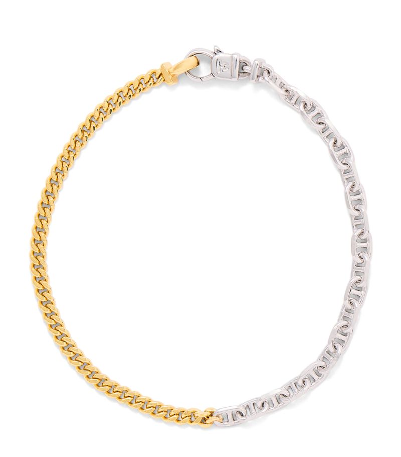  Tom Wood Sterling Silver And Gold-Plated Rue Chain Bracelet