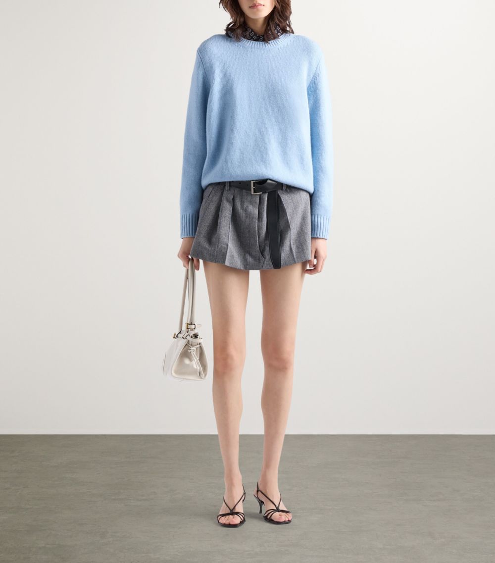 Prada Prada Wool-Cashmere Crew-Neck Sweater