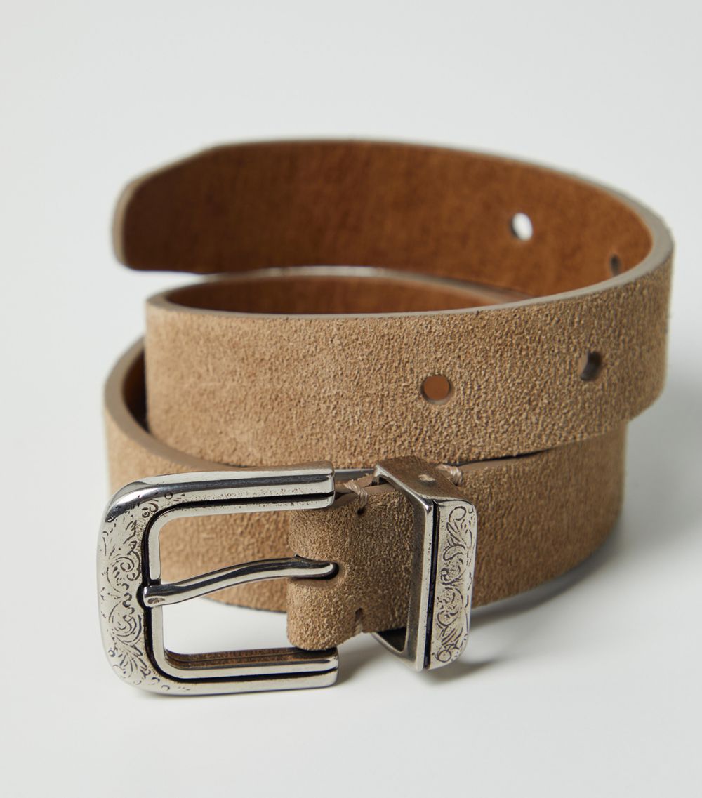 Brunello Cucinelli Kids Brunello Cucinelli Kids Suede Buckle Belt