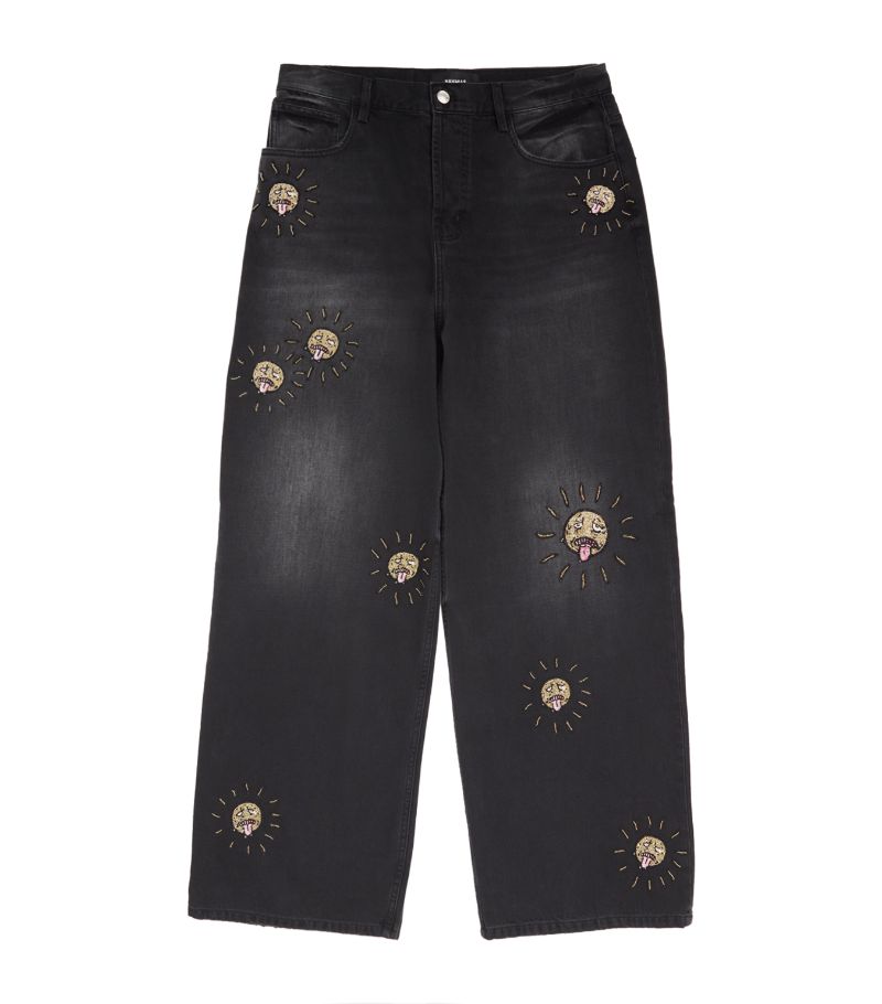 Nahmias Nahmias Beaded Skater Jeans