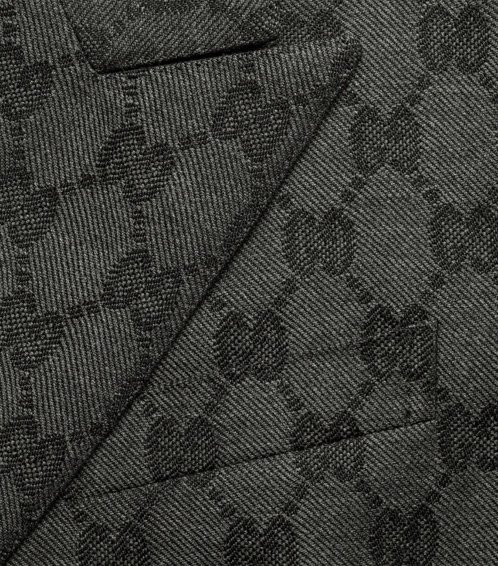 Gucci Gucci Wool Gg Jacquard Double-Breasted Jacket