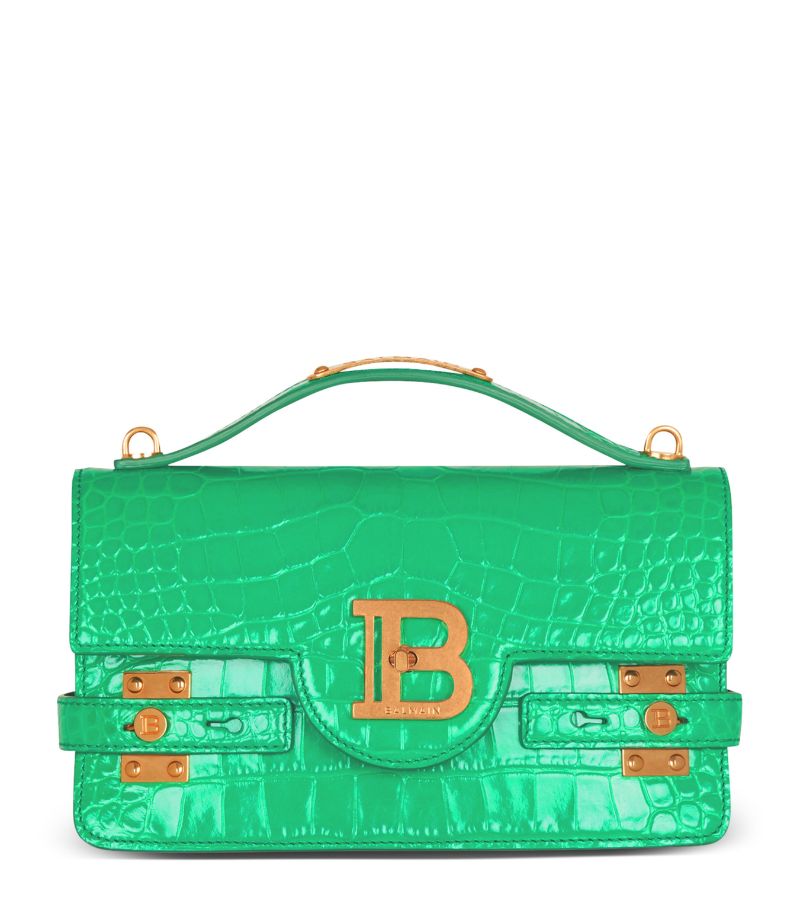 Balmain Balmain Leather B-Buzz 24 Shoulder Bag