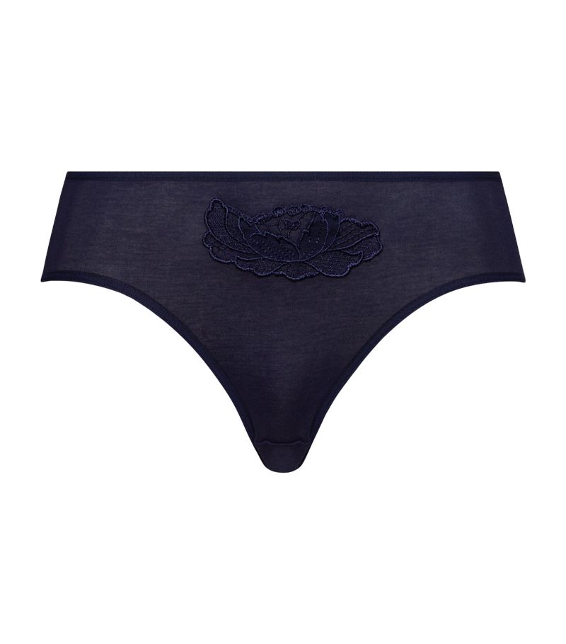 Hanro Hanro Embroidered Anne Midi Briefs