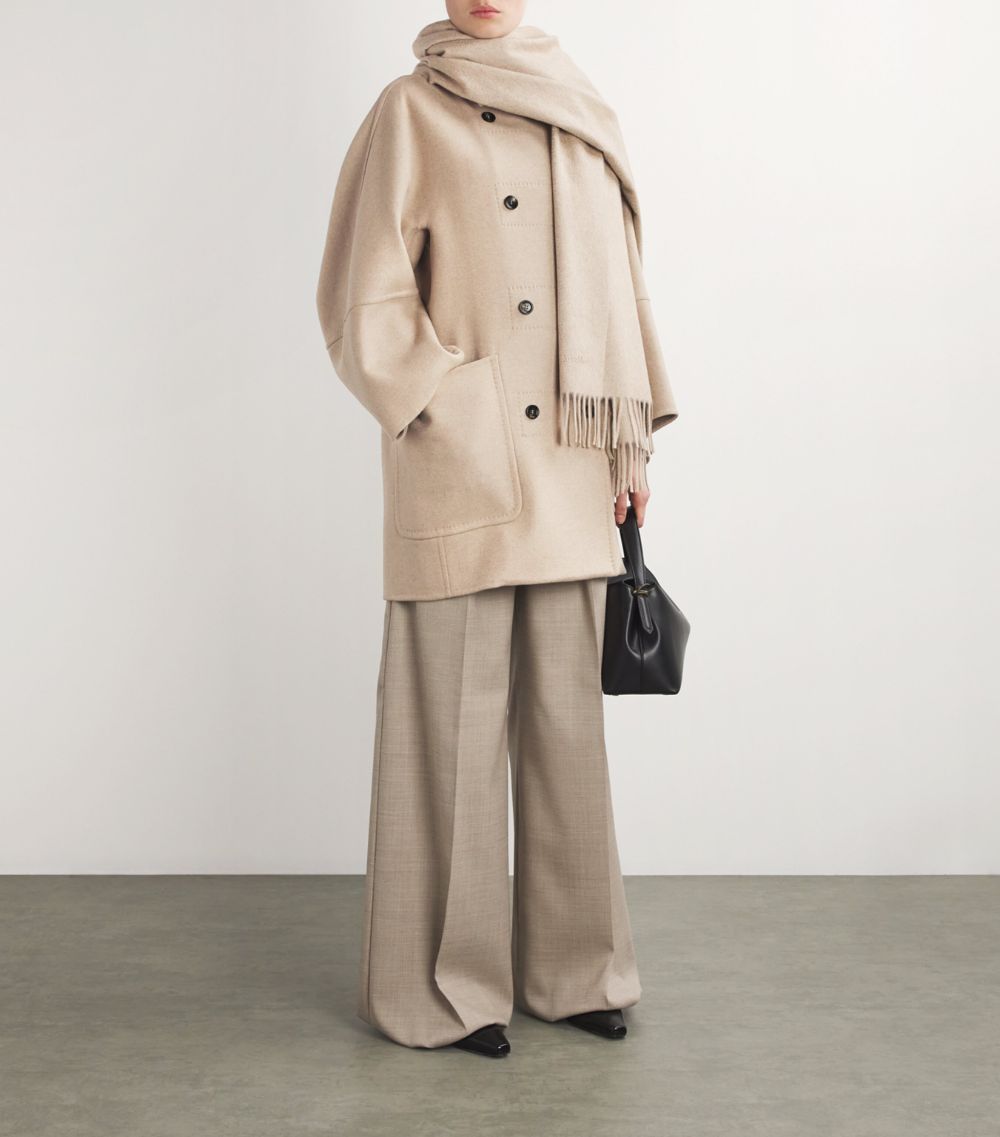 Max Mara Max Mara Virgin Wool-Cashmere Hooded Coat