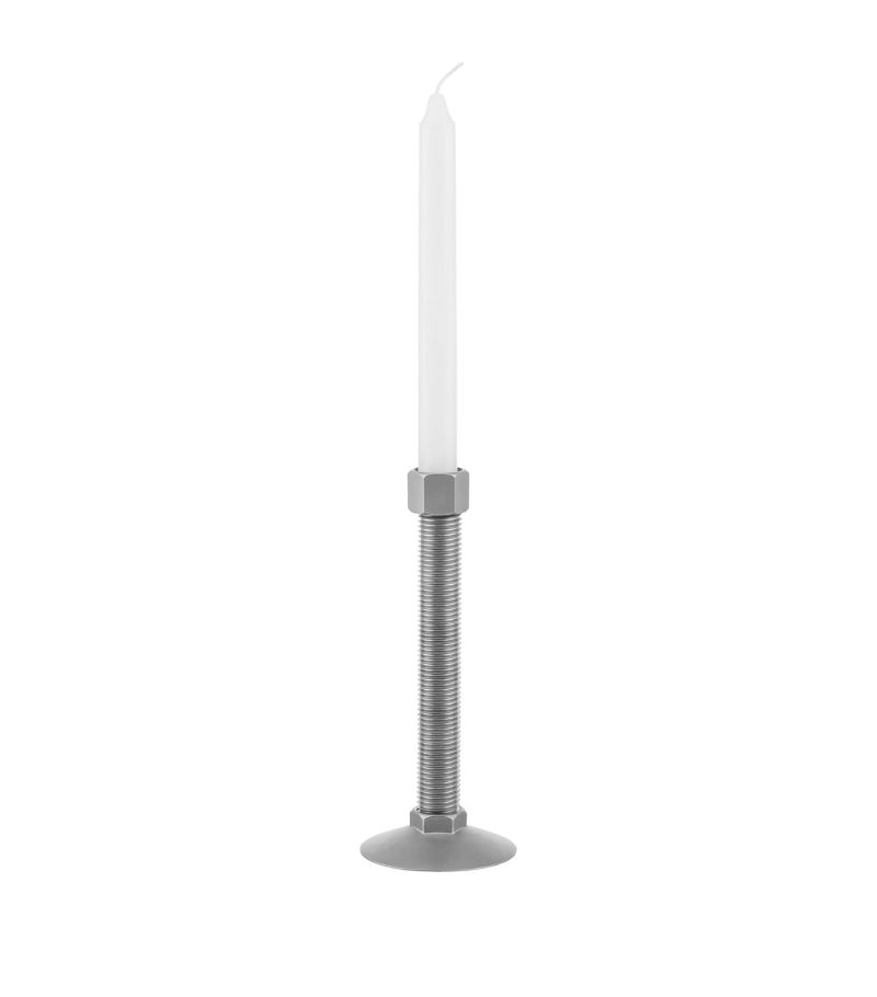 Alessi Alessi X Virgil Abloh Stainless Steel Candlestick