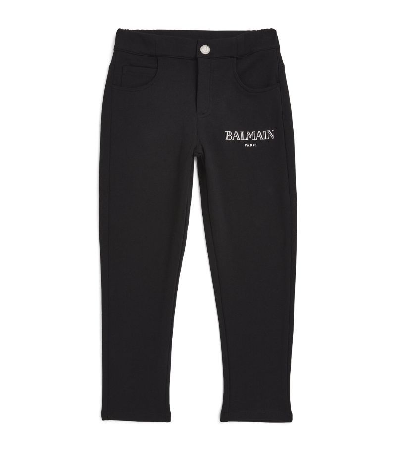 Balmain Balmain Kids Logo Print Trousers (4-14 Years)