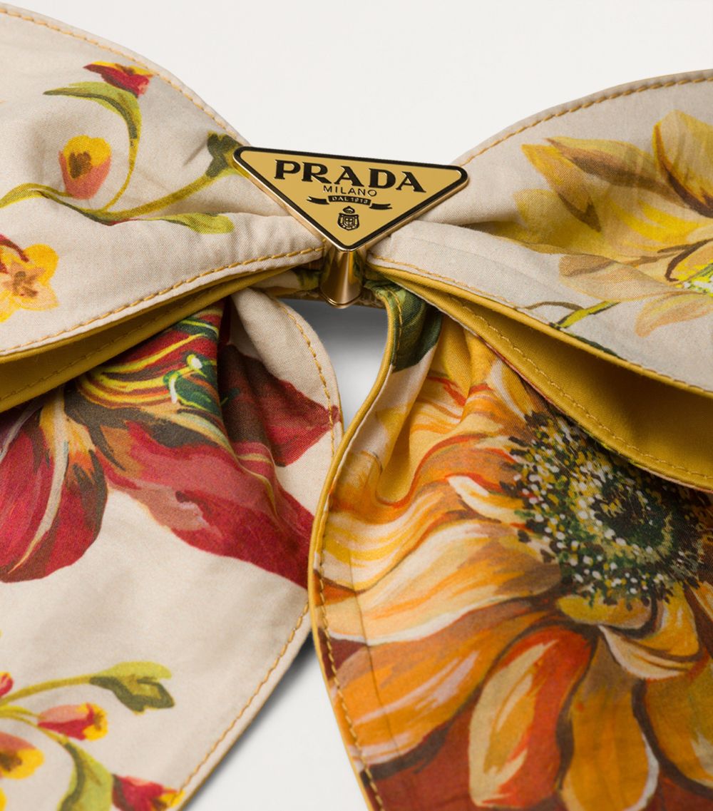 Prada Prada Floral Print Hair Clip