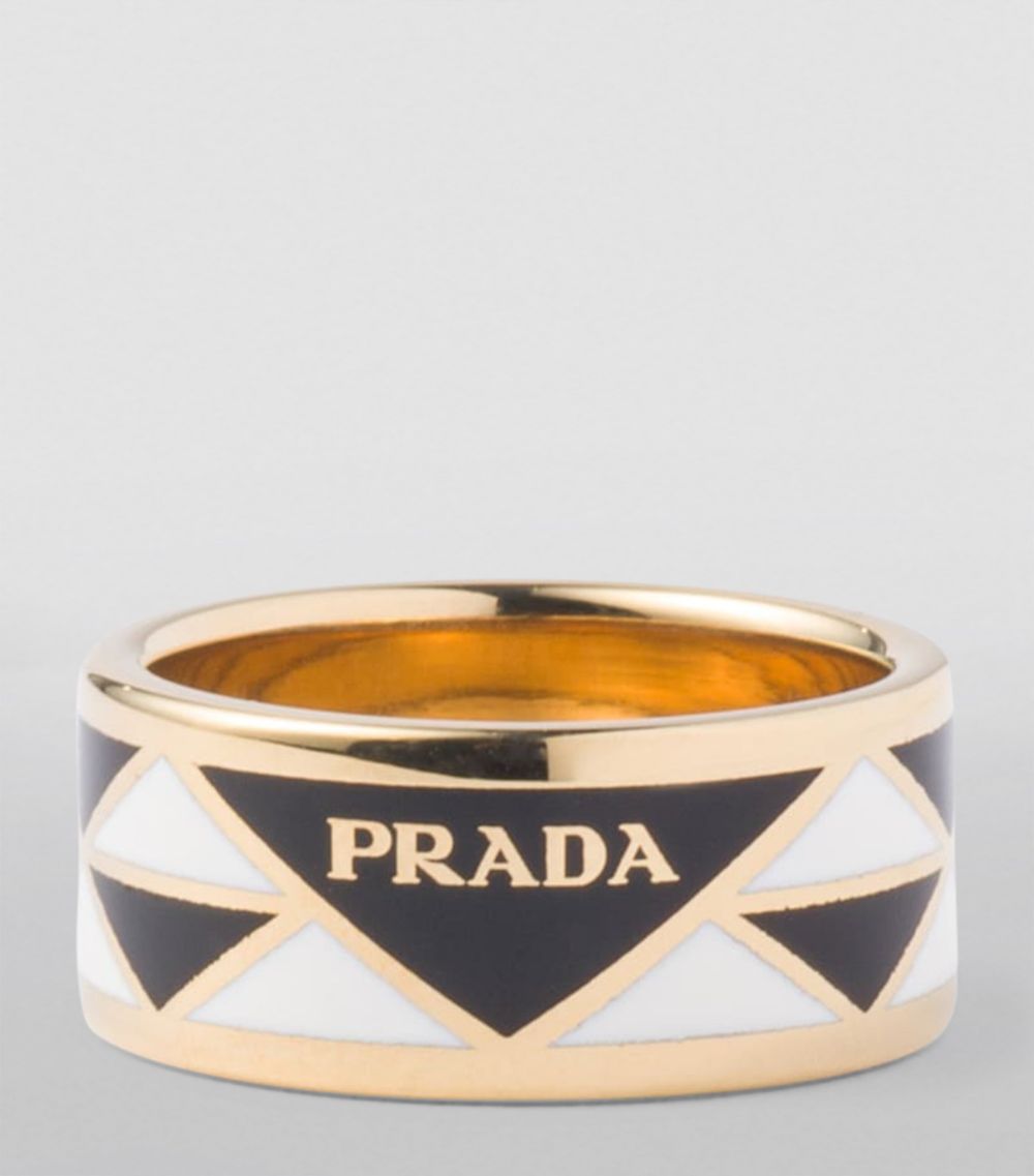 Prada Prada Enamel Triangle Ring