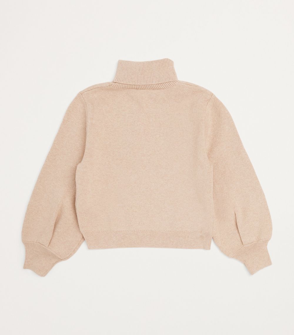 Chloé Kids Chloé Kids Cotton-Wool Embroidered Sweater (4-14 Years)