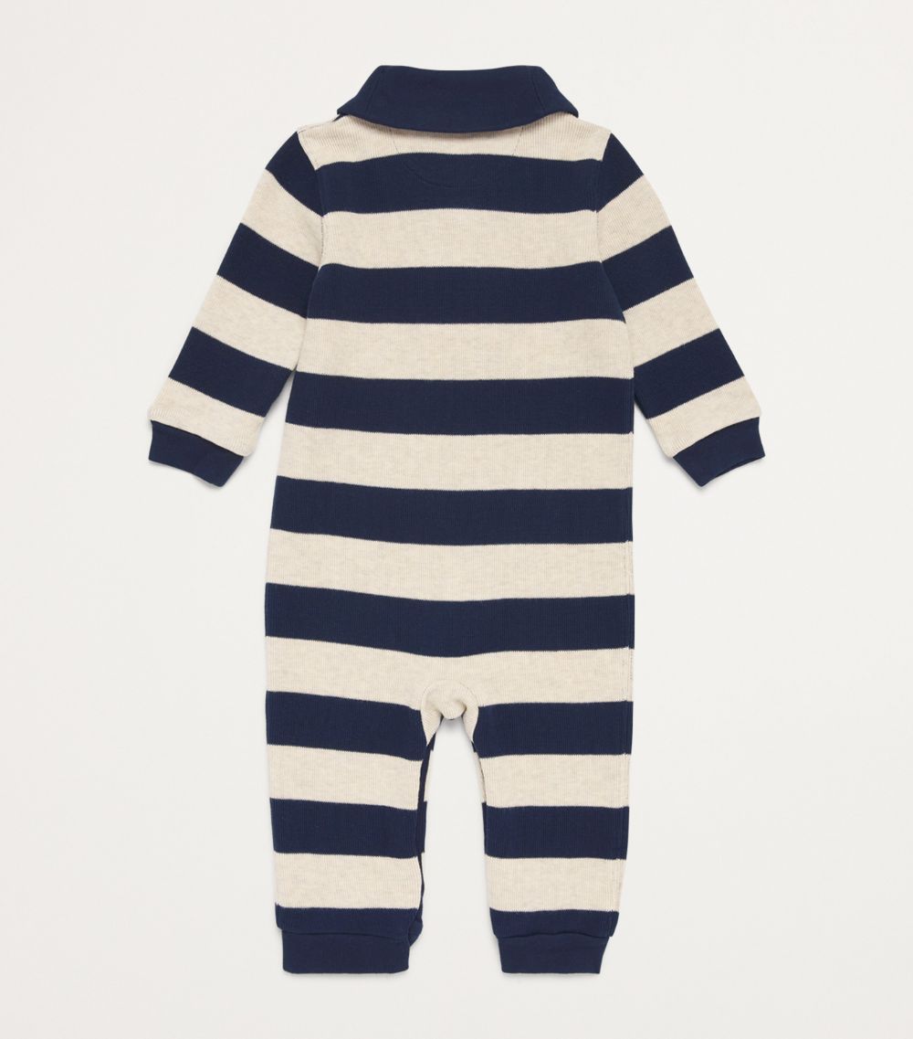 Polo Ralph Lauren Polo Ralph Lauren Kids Cotton Striped Playsuit (3-12 Months)