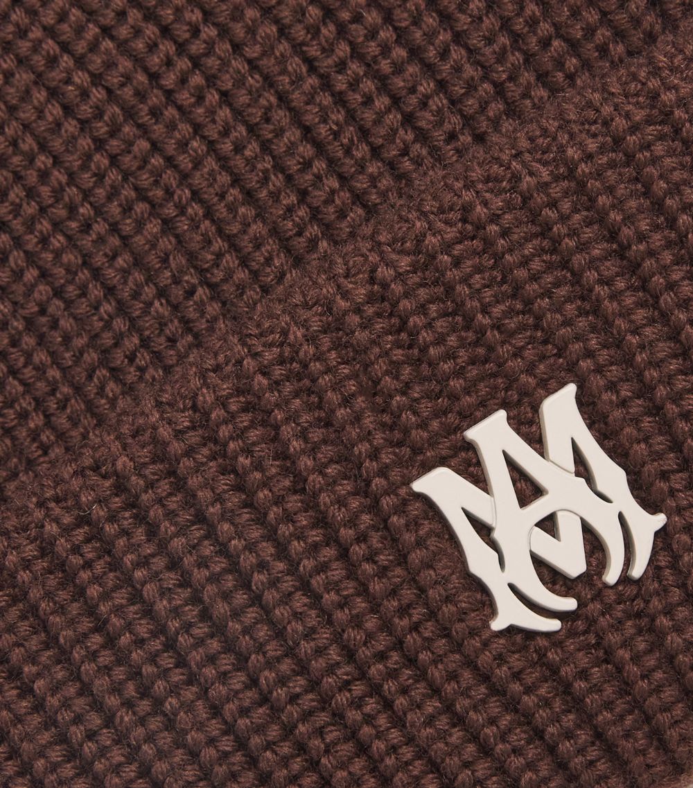 Amiri Amiri Wool Logo Beanie