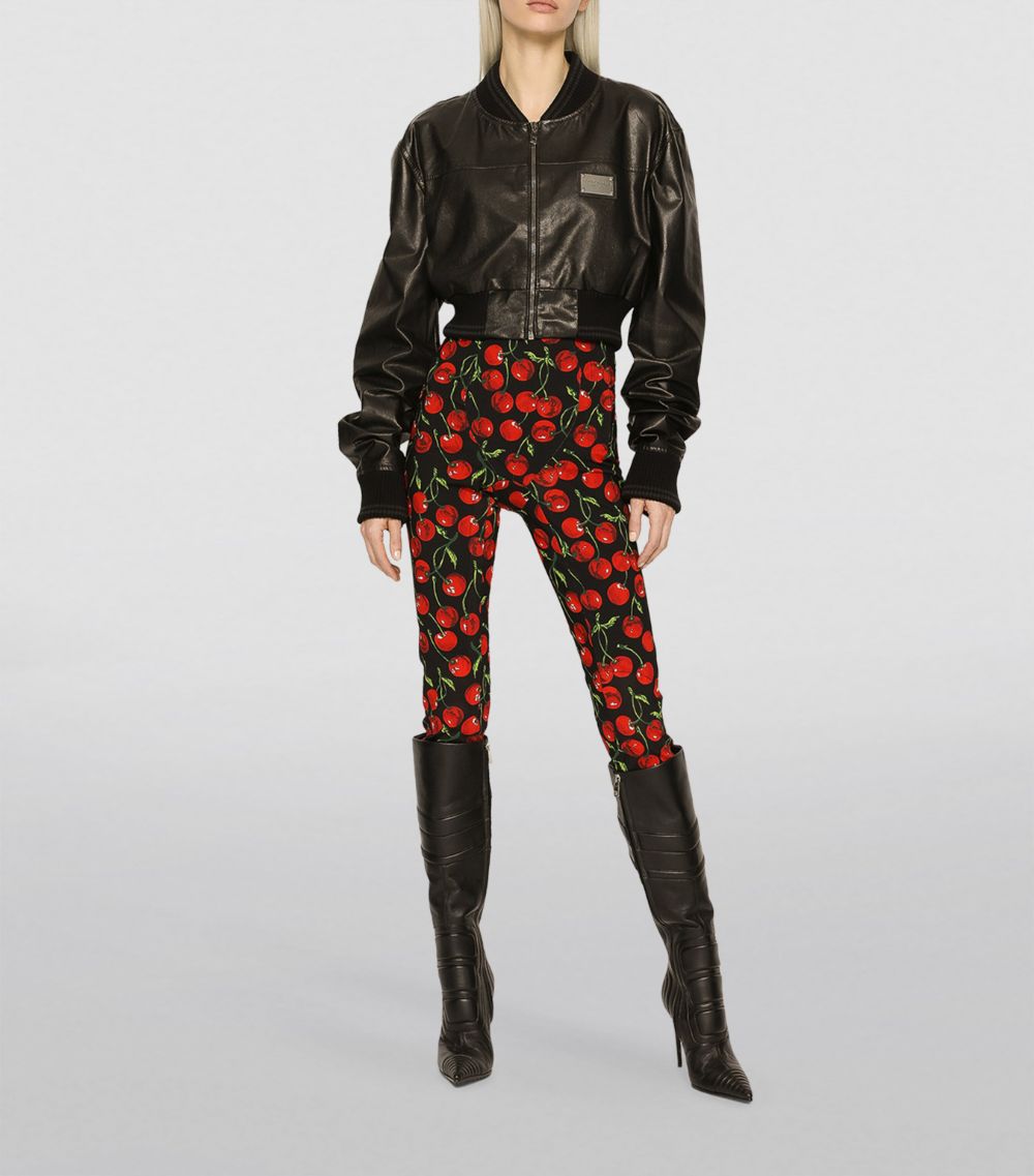 Dolce & Gabbana Dolce & Gabbana Leather Cropped Jacket