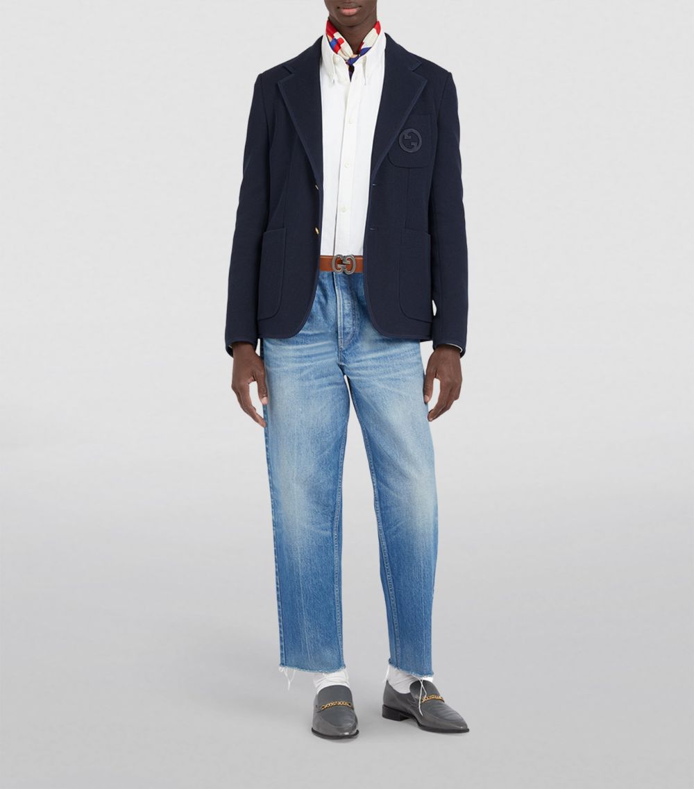 Gucci Gucci Cotton-Jersey Blazer