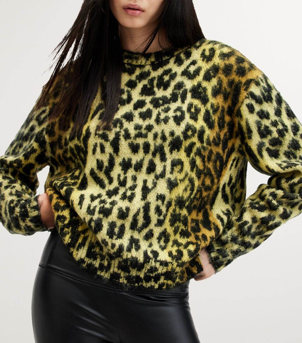 Allsaints Allsaints Leopard Print Sweater