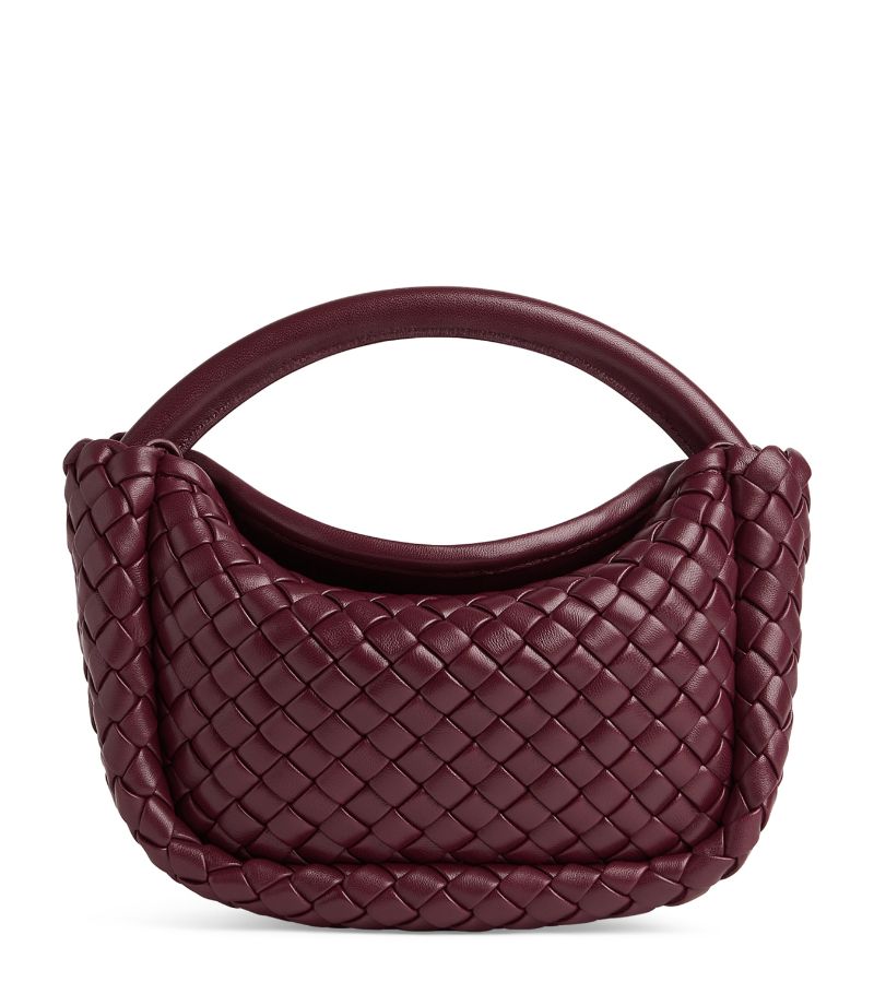 Bottega Veneta Bottega Veneta Mini Lambskin Cobble Top-Handle Bag