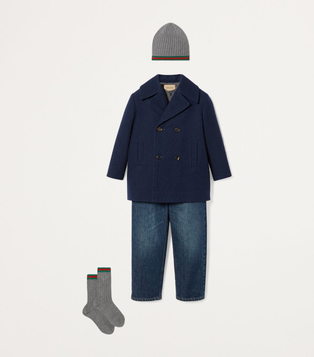 Gucci Gucci Kids Wool Web Motif Sweater (4-12 Years)