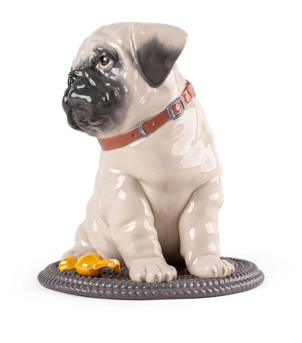 Lladró Lladró Porcelain Puppy Pug Sculpture