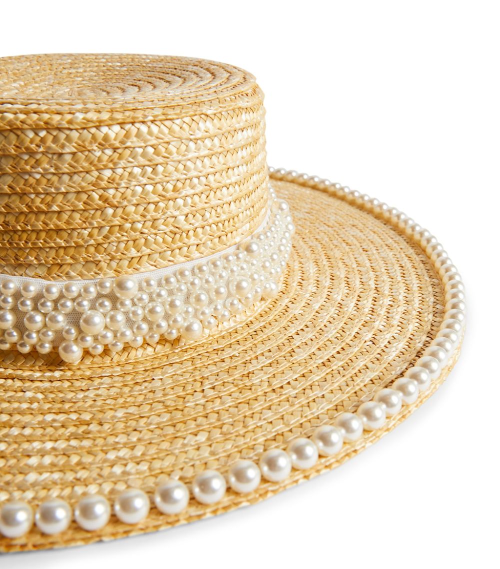 Self-Same Self-Same Embellished Petra Straw Hat